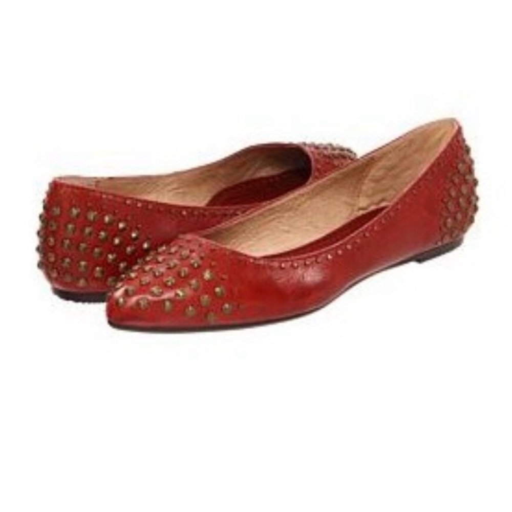 Frye Regina Studded Pointed Flats